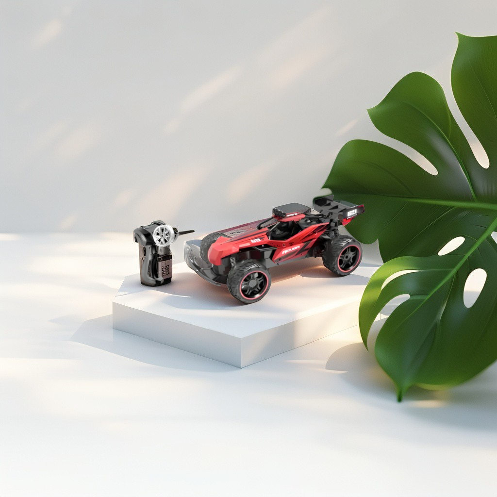 Remote Control Buggy Stunt Car - High-Speed 4WD Off-Road Vehicle with 2.4Ghz Remote Control & Rechargeable Battery for Kids LMI15481.