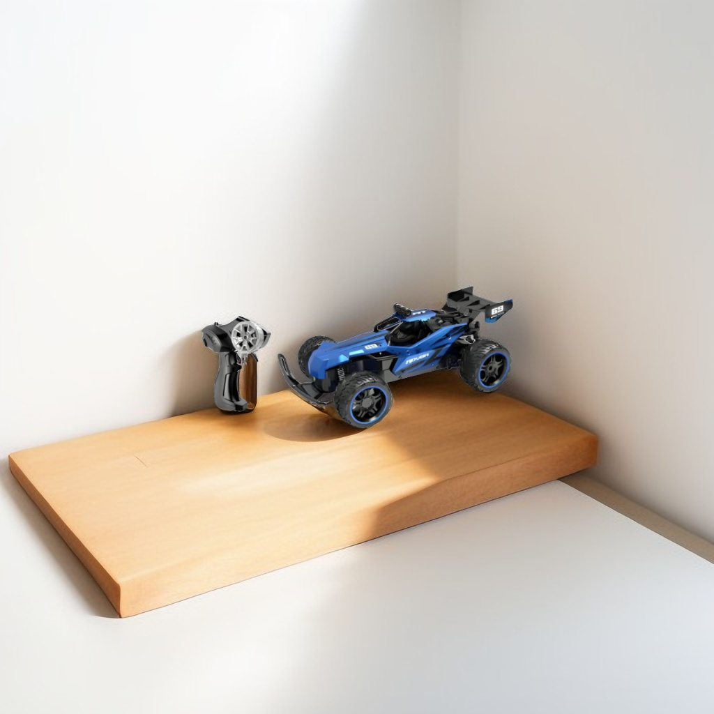 Blue - Remote Control Buggy Stunt Car - High-Speed 4WD Off-Road Vehicle with 2.4Ghz Remote Control & Rechargeable Battery for Kids LMI15481.