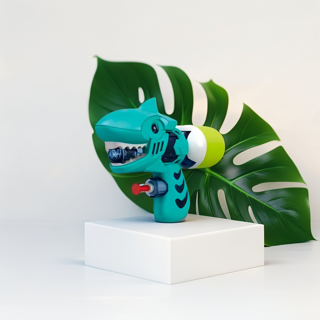 Green - Cool Shark Water Gun for Kids - Fun & Safe Pool Toy