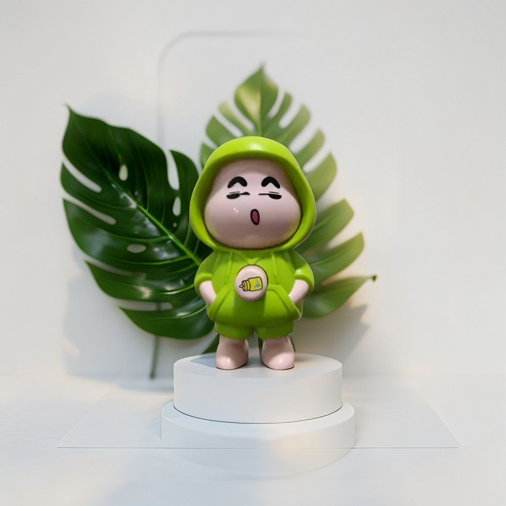 Shinchan Keychain - Face-Changing Figure with Hooded Design for Bags, Backpacks & Keys NOVHBC-188132.
