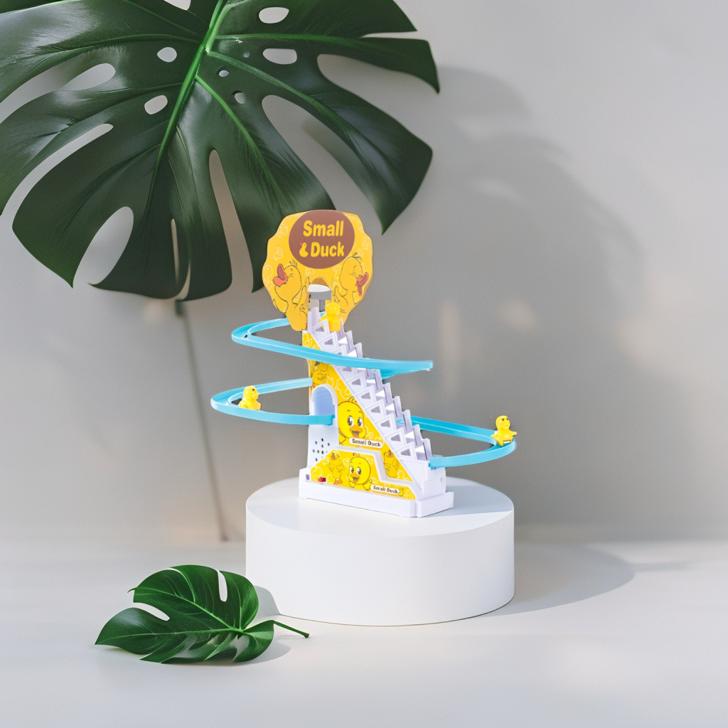 Small Duck Racing Track Toy for Kids | Duck Slide with Music & LED Lights | Fun Interactive Gift for Toddlers LMI15329.