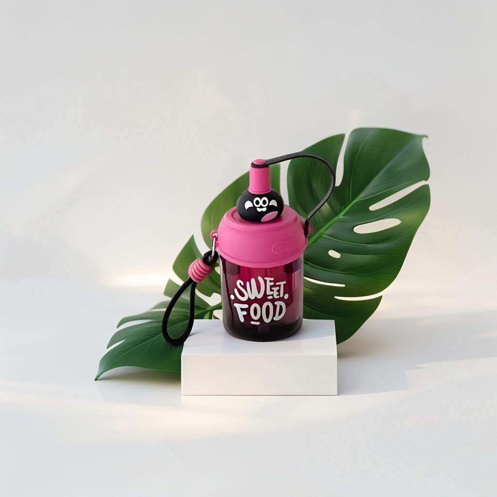 Cute Water Bottle with Strap for Kids | Leakproof Sipper Bottle for School, Girls & Boys NOVGBT-50720