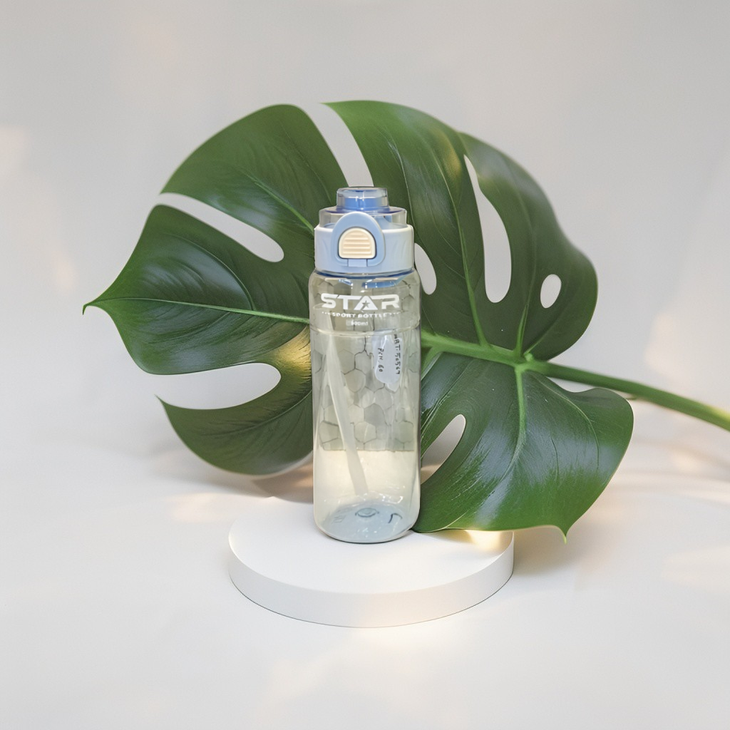 Star 900ML Sport Water Bottle with Straw | Leakproof & BPA-Free Bottle for Gym & School | Portable Hydration Gift NOVGBT-50569.