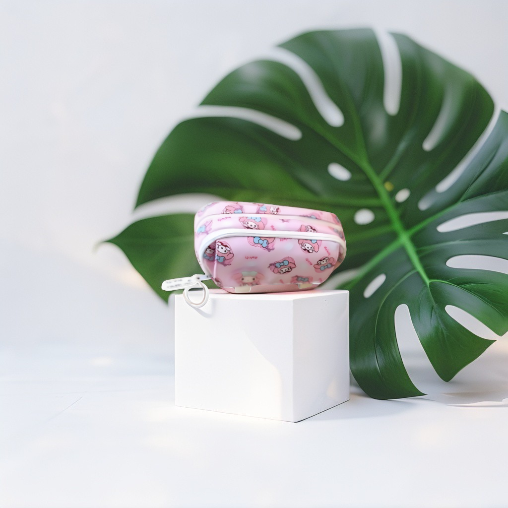 Pink - Sanrio Inspired Pencil Pouch | Cute Kuromi, My Melody & Pompompurin Style Pen Bags | Kawaii Stationery Organizer Gift  NOVHBC-188960.