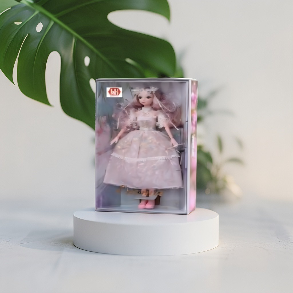 Pink - Royal Princess Barbie – Sparkling Dress-Up Doll Toy for Kids LMI10475.