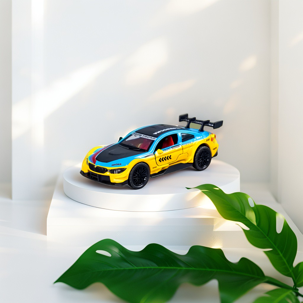 BMW M4 Diecast Model Car 1:36 Scale | Alloy Toy Vehicle with Pullback Action | Collector's Gift for Kids & Adults LMI15331.