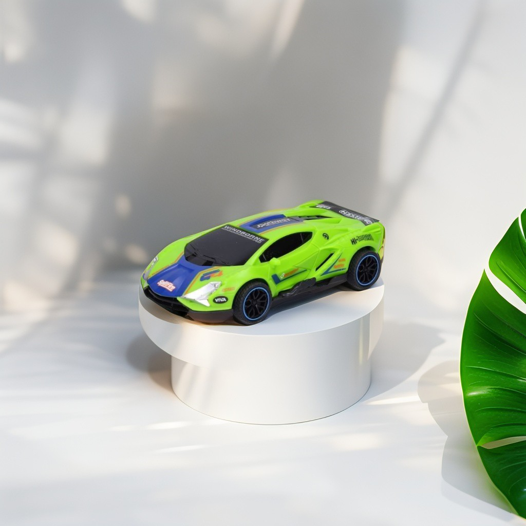 Green - DriftRacer – Pull-Back Drift Sports Car Toy for Kids | High-Speed Action Vehicle with Sleek Design LMI12909.