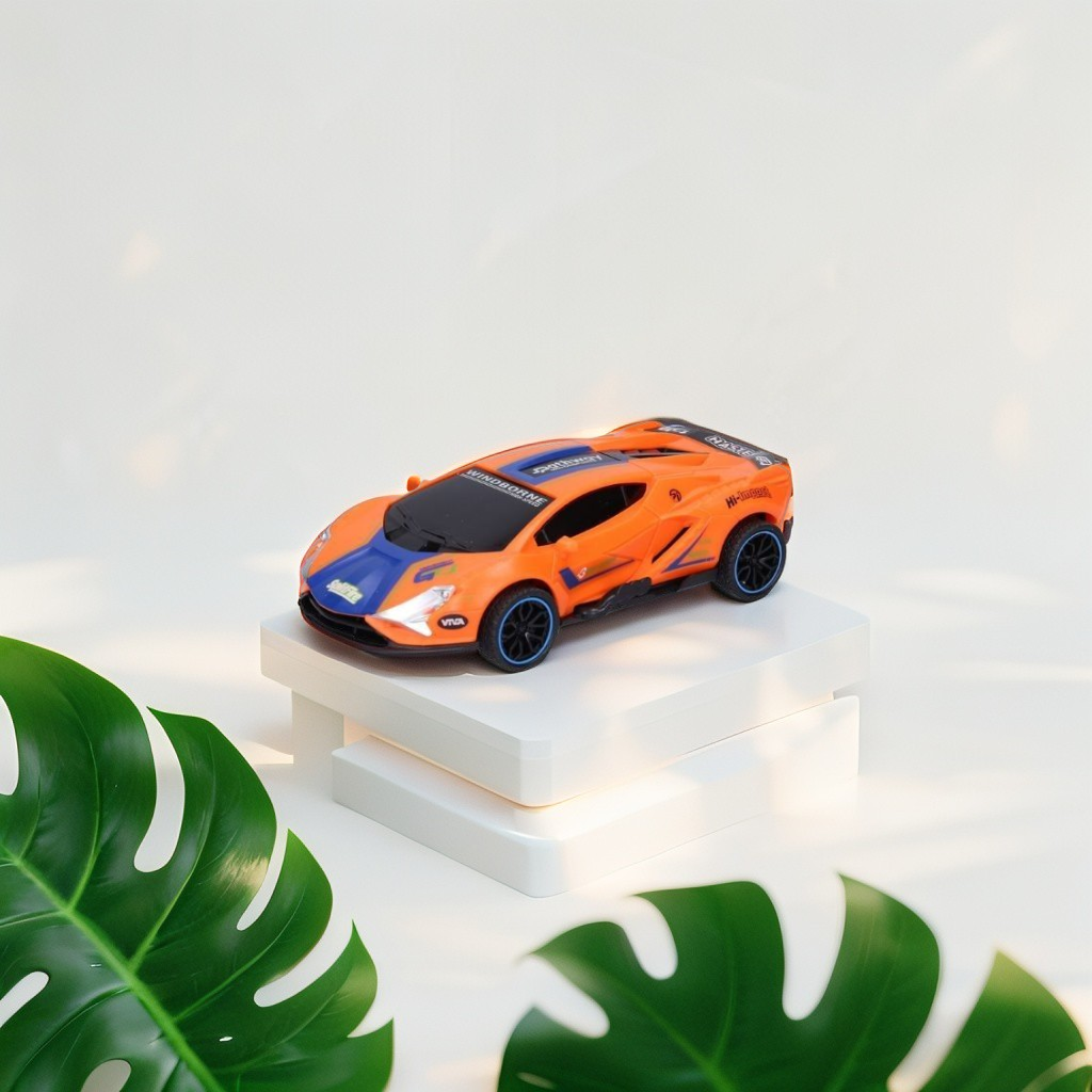 Orange - DriftRacer – Pull-Back Drift Sports Car Toy for Kids | High-Speed Action Vehicle with Sleek Design LMI12909.