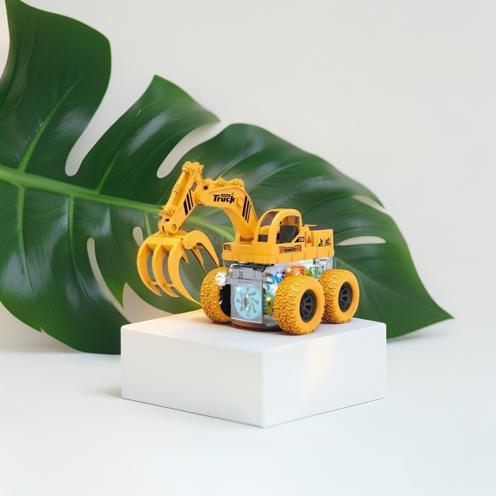 TurboDigger – JCB Friction Powered Push and Go Toy Vehicle for Kids | Construction Engineering Car Toy LMI13509.
