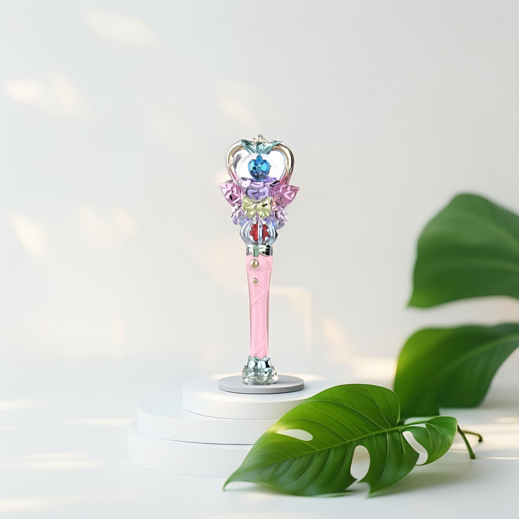 Light-Up Heart Magic Wand - Princess & Fairy Costume Dress Up Toy Blue Diamond NX15719.