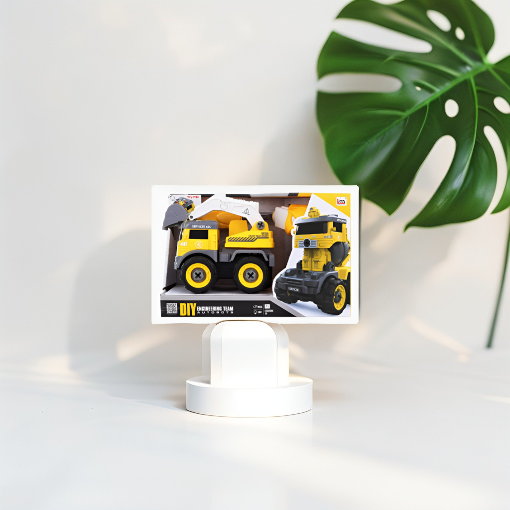 Construction Truck Kit – Educational STEM DIY Building Set with Screwdriver for Kids NX15588.