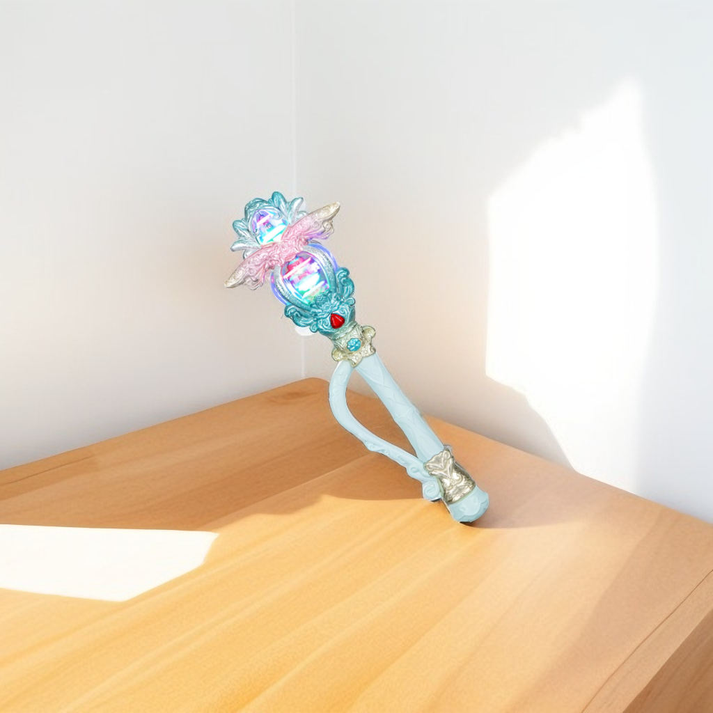 Magical Fairy Godmother Scepter Wand for Kids - Pretend Play Dress-Up Toy with Lights and Sound NX15353