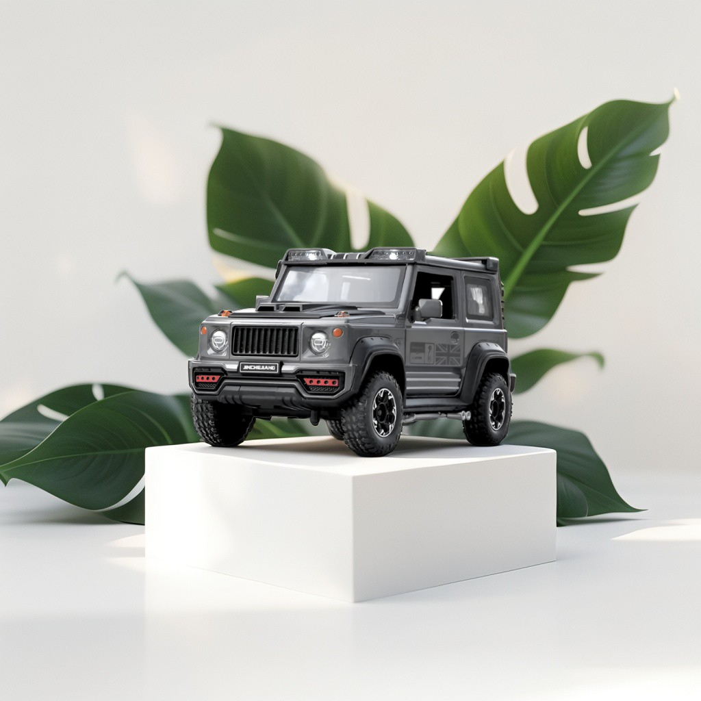 Suzuki Jimny Diecast Car 1:24 Scale | Metal Alloy Body | Pull Back w/ Light & Sound Toy LMI15473.