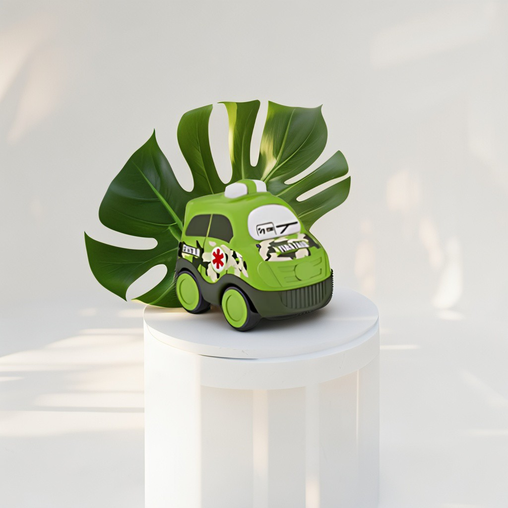 MiniCruze – Pack of 4 Pull-Back Mini Vans for Kids | Colorful Cartoon Vehicle Set for Boys & Girls LMI11168.