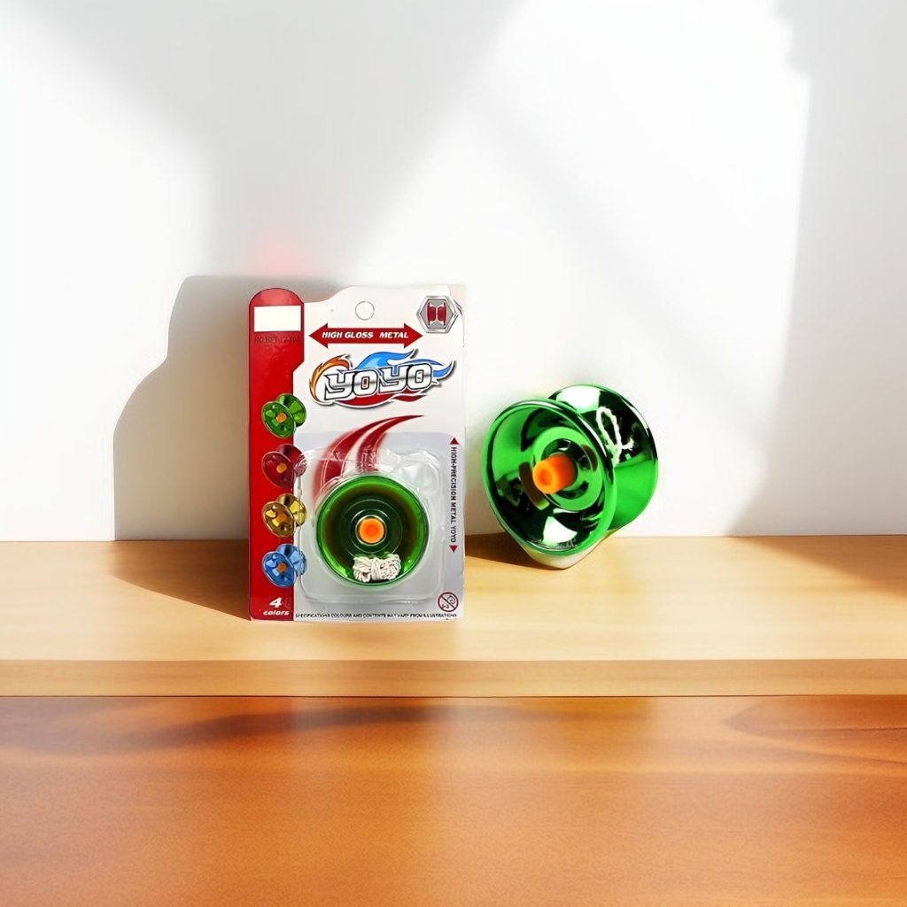Green - TurboSpin – High-Speed Metal Yo-Yo Spinner Toy for Kids | Durable Bearing for Smooth Tricks & Sports Play LMI8847.