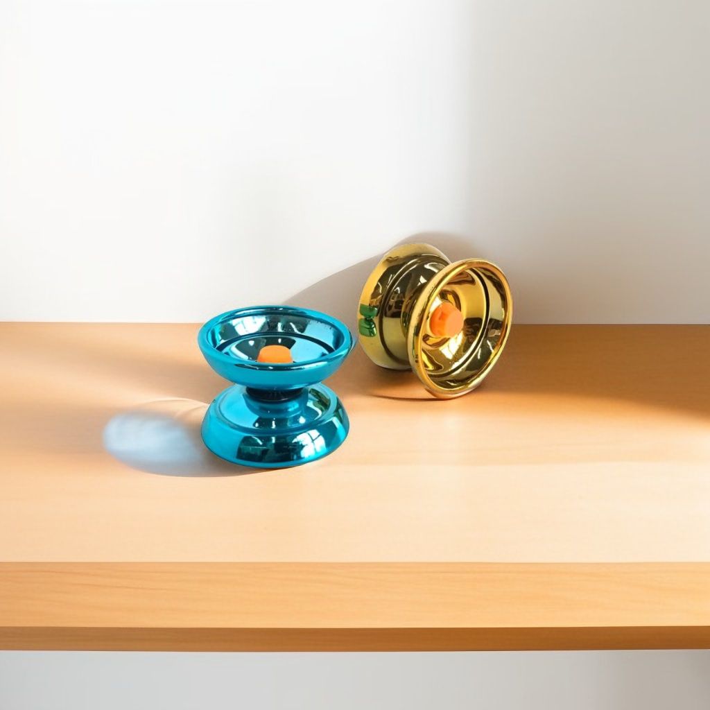 Gold - TurboSpin – High-Speed Metal Yo-Yo Spinner Toy for Kids | Durable Bearing for Smooth Tricks & Sports Play LMI8847.