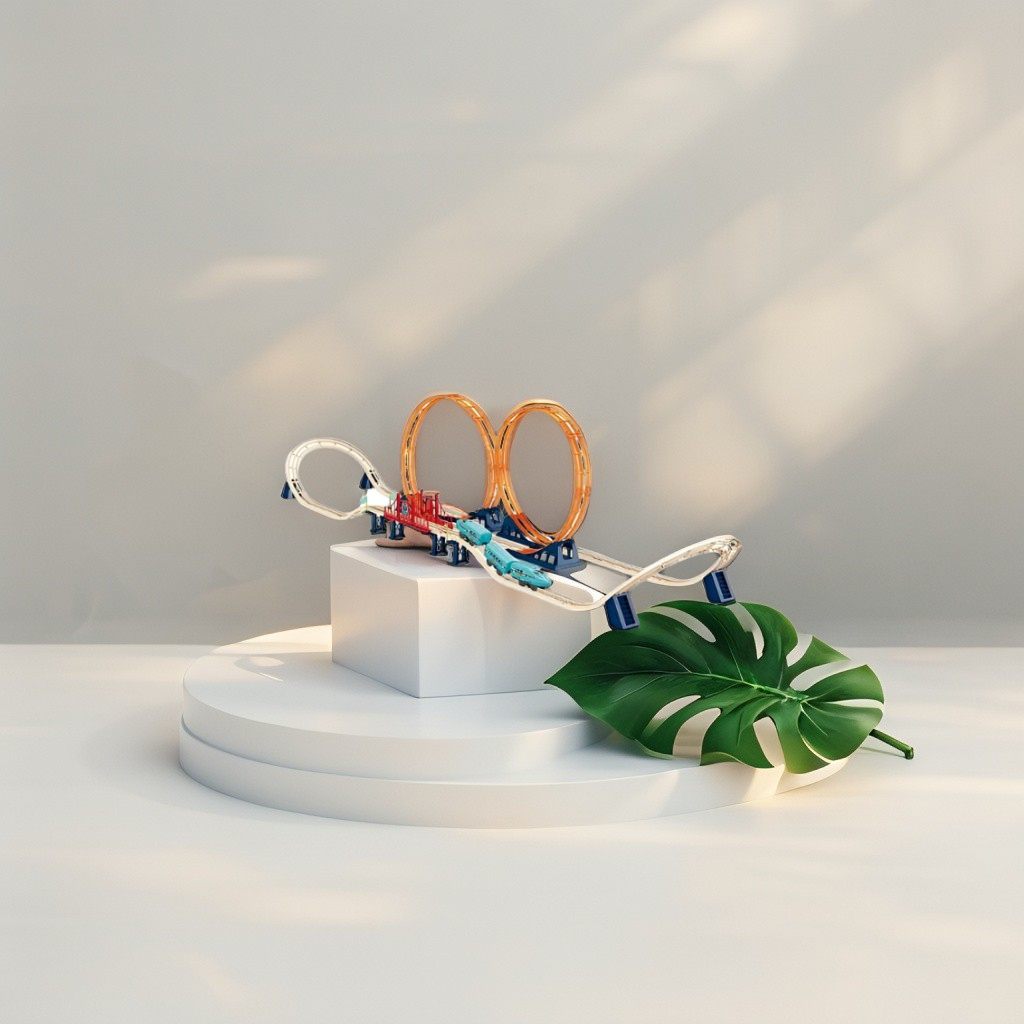 Track Set – 360° Somersault High-Speed Electric Train Toy Set for Kids | Durable ABS Slot Track Railway Gift for Boys LMI11808.