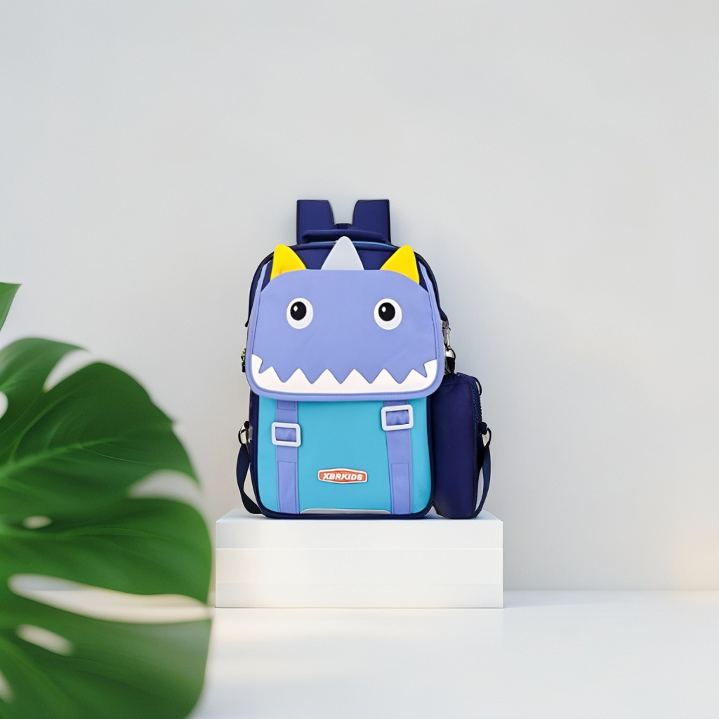 Purple - JurraBag – Cute Dinosaur Backpack for Kids with Safety Belt | Large Capacity School Bag | Fun & Comfortable Design NOVGBT2473.