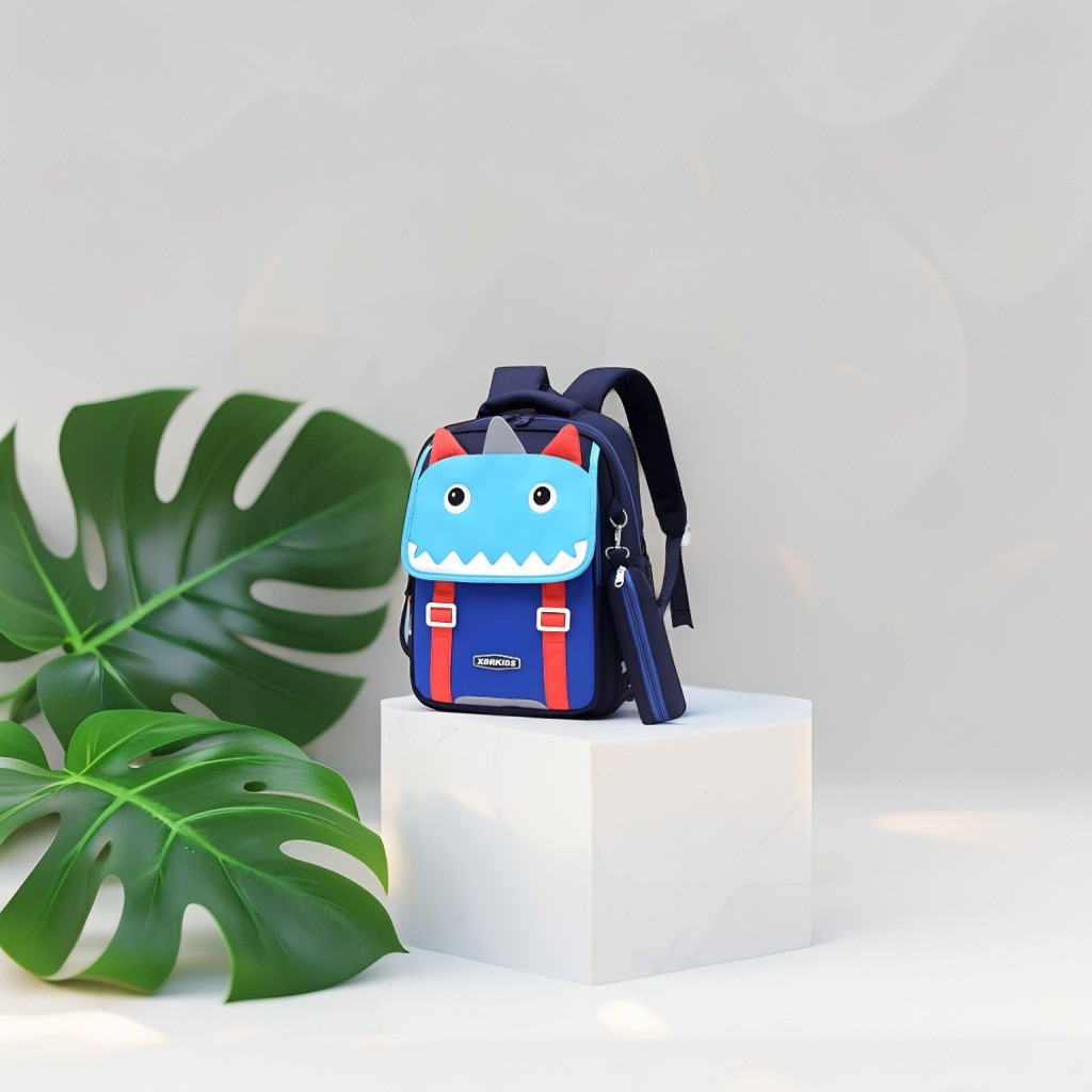 Turquoise - JurraBag – Cute Dinosaur Backpack for Kids with Safety Belt | Large Capacity School Bag | Fun & Comfortable Design NOVGBT2473.