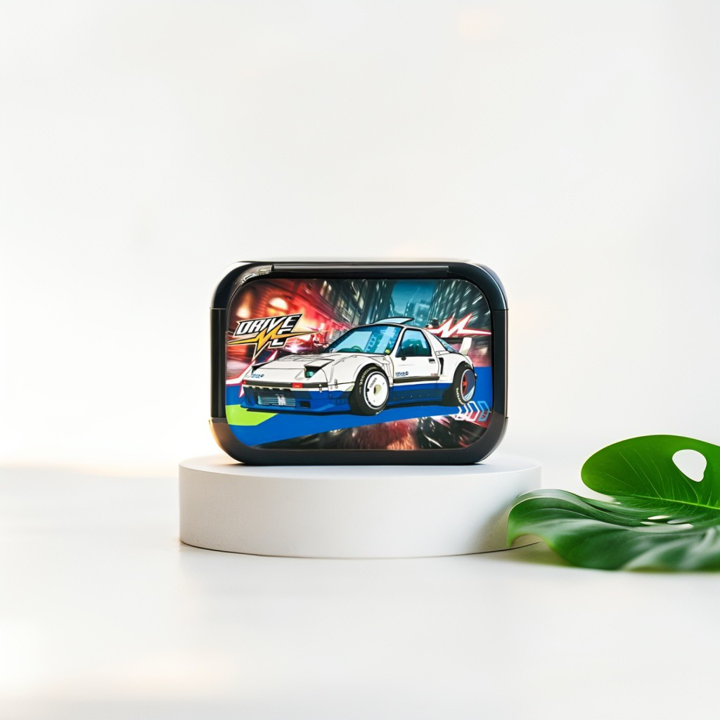 Silver - ZoomRide – Drive Car Theme Pouch for Kids | Single Chain Blister Pencil Case | Fun & Fast Stationery Bag NOV7982.