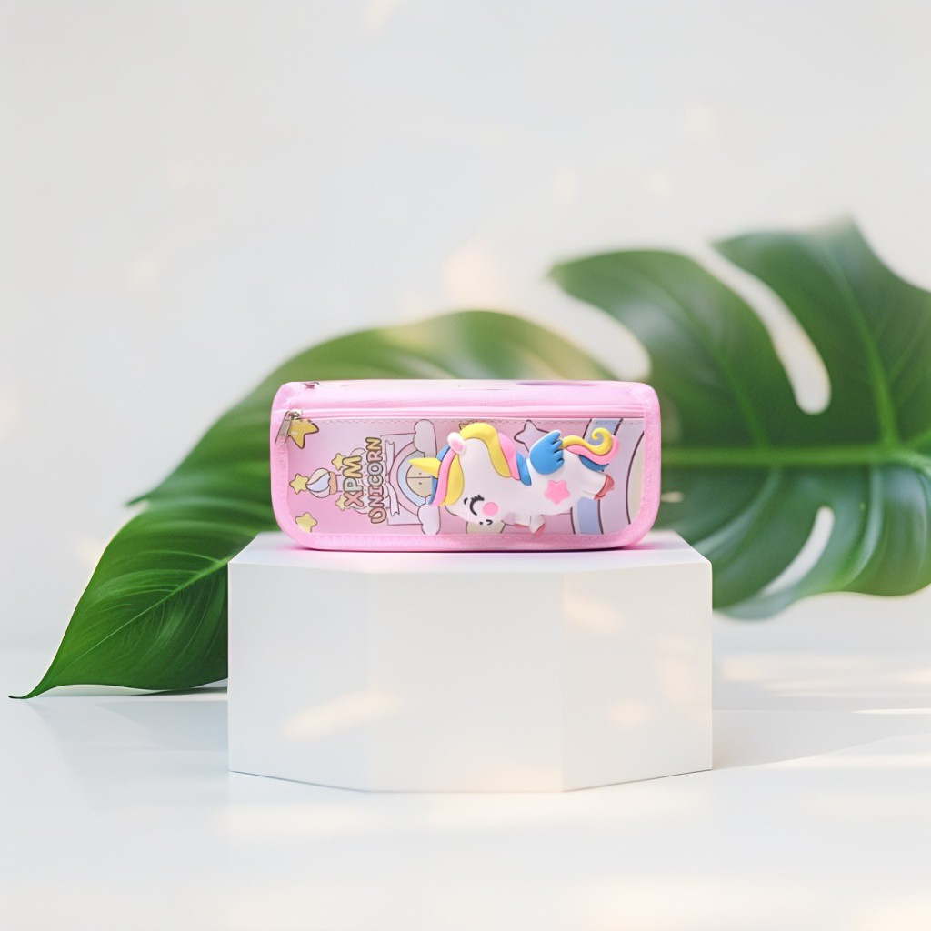 Unicorn 3D Soft Pouch – Cute & Spacious Pencil Case for Girls NOV6748.