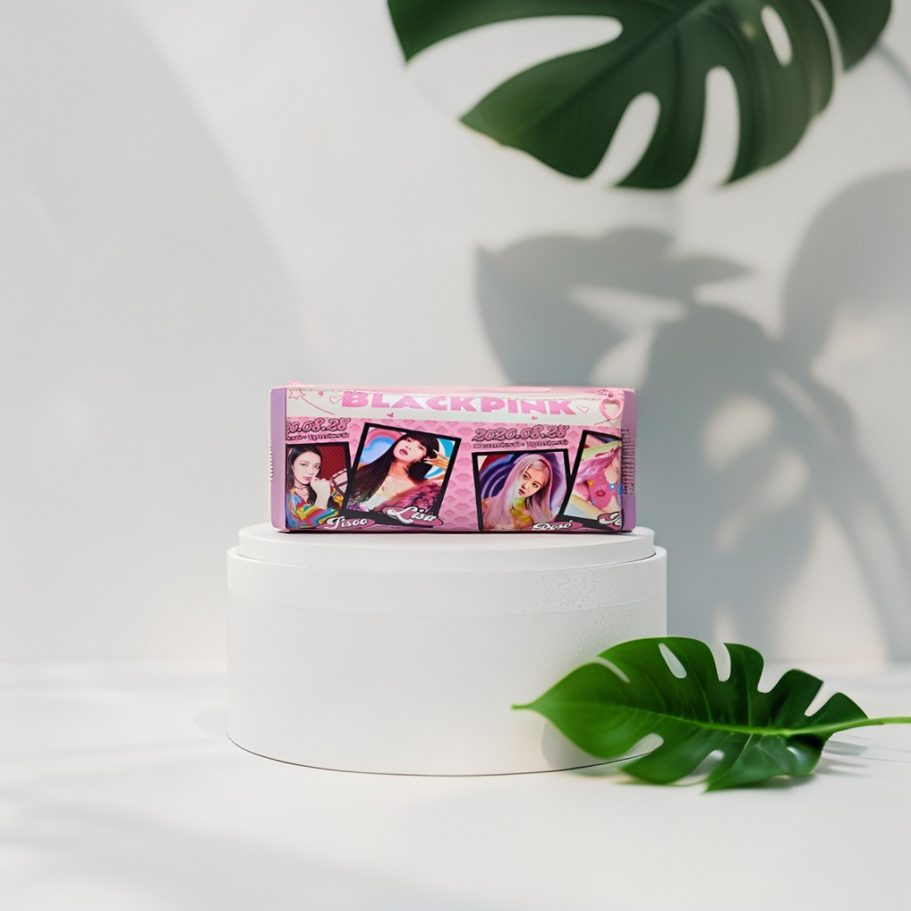 Blackpink Pouch – Blackpink Soft Pouch with Single Chain | Stylish & Lightweight Travel Pouch for Girls NOV6160.