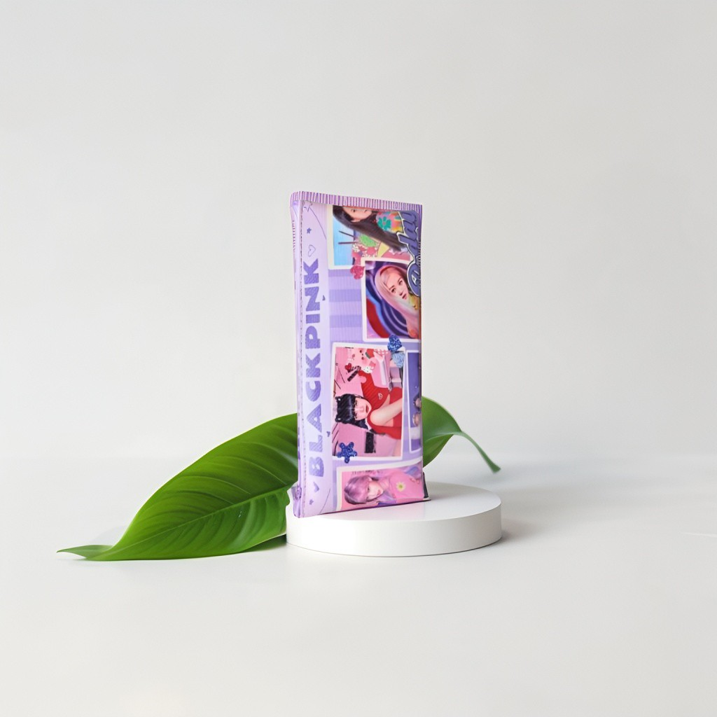 Lavender - Blackpink Pouch – Blackpink Soft Pouch with Single Chain | Stylish & Lightweight Travel Pouch for Girls NOV6160.