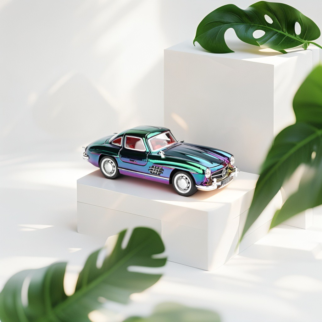 Mercedes-Benz 300SL – Diecast Alloy Metal Model Toy - Scale 1:32 Vintage Car TV5450