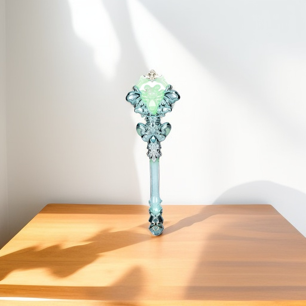 Green - Enchanted Crystal Wand Prop Replica - Magical Fantasy Staff/Scepter Collectible NX15648