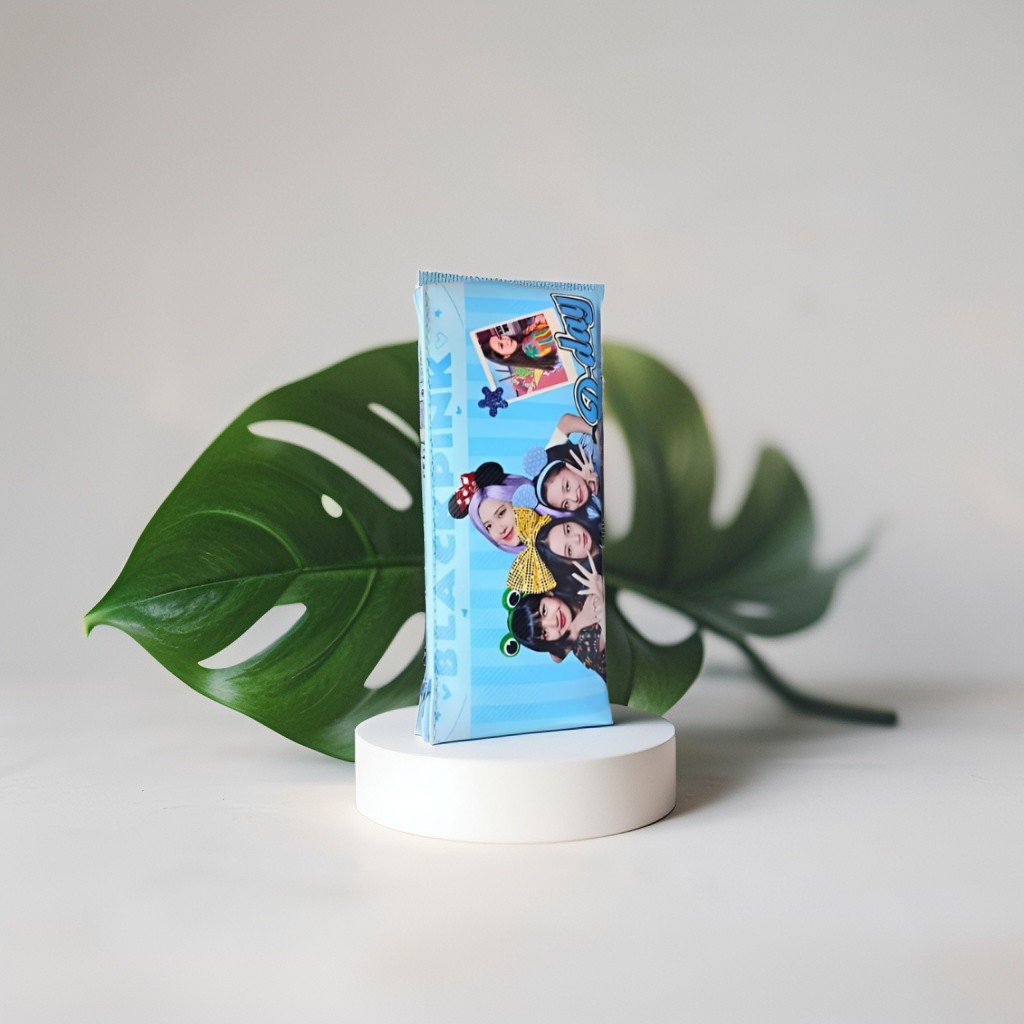 Blue - Blackpink Pouch – Blackpink Soft Pouch with Single Chain | Stylish & Lightweight Travel Pouch for Girls NOV6160.