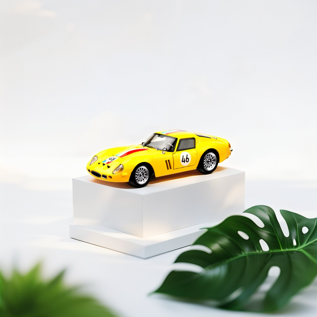 Yellow - Ferrari 250 GTO – Premium Metal Diecast Collectible Toy | High Simulation Classic Sports Car Model Scale 1:32 TV5397.