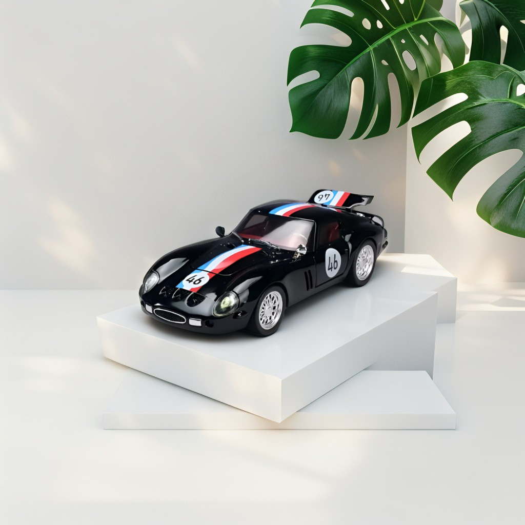 Black - Ferrari 250 GTO – Premium Metal Diecast Collectible Toy | High Simulation Classic Sports Car Model Scale 1:32 TV5397.