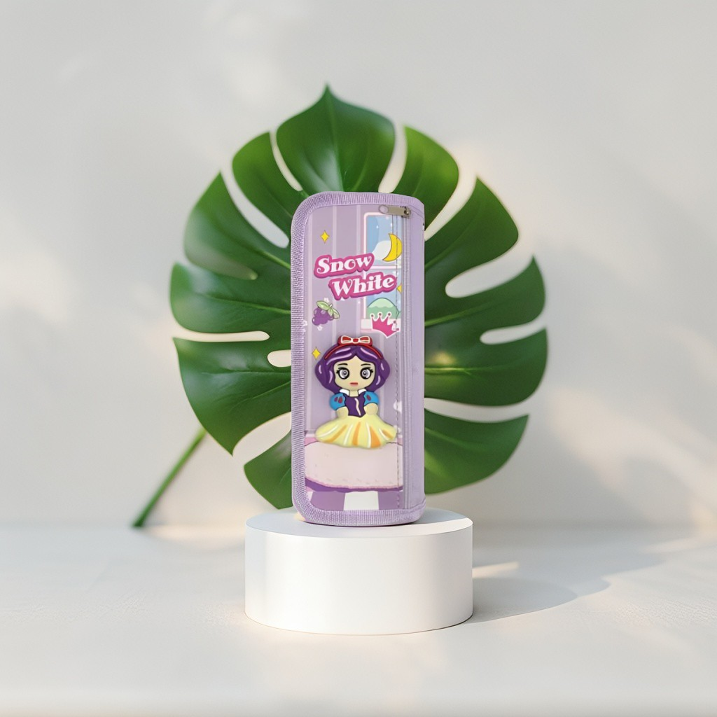 Snowlet – Snow White Squishy Pouch for Kids with Double Chain | Cute & Durable Bag for Girls | Blister Card Packing | NOV6641.