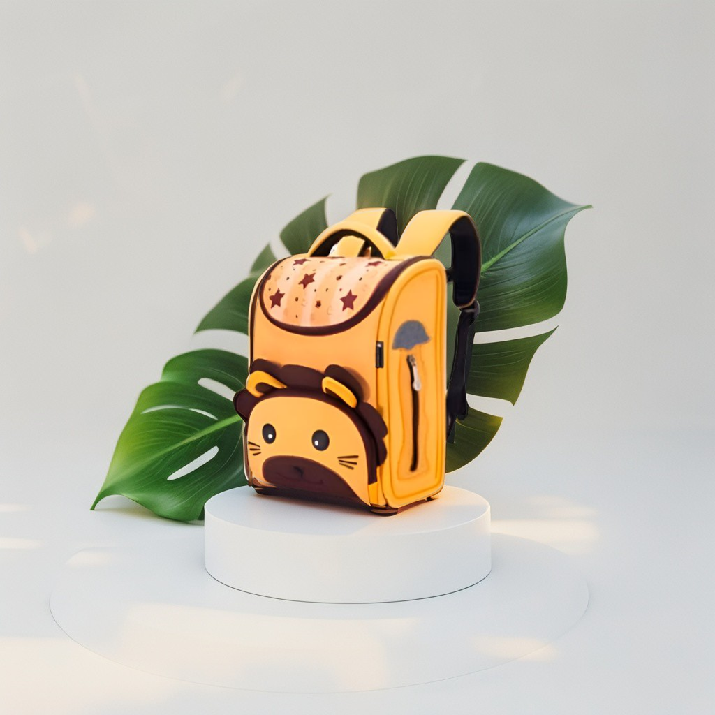 Roary – Lion Face Kids Backpack for School, College & Kindergarten | Cute & Durable Bag for Girls & Boys NOV5581.