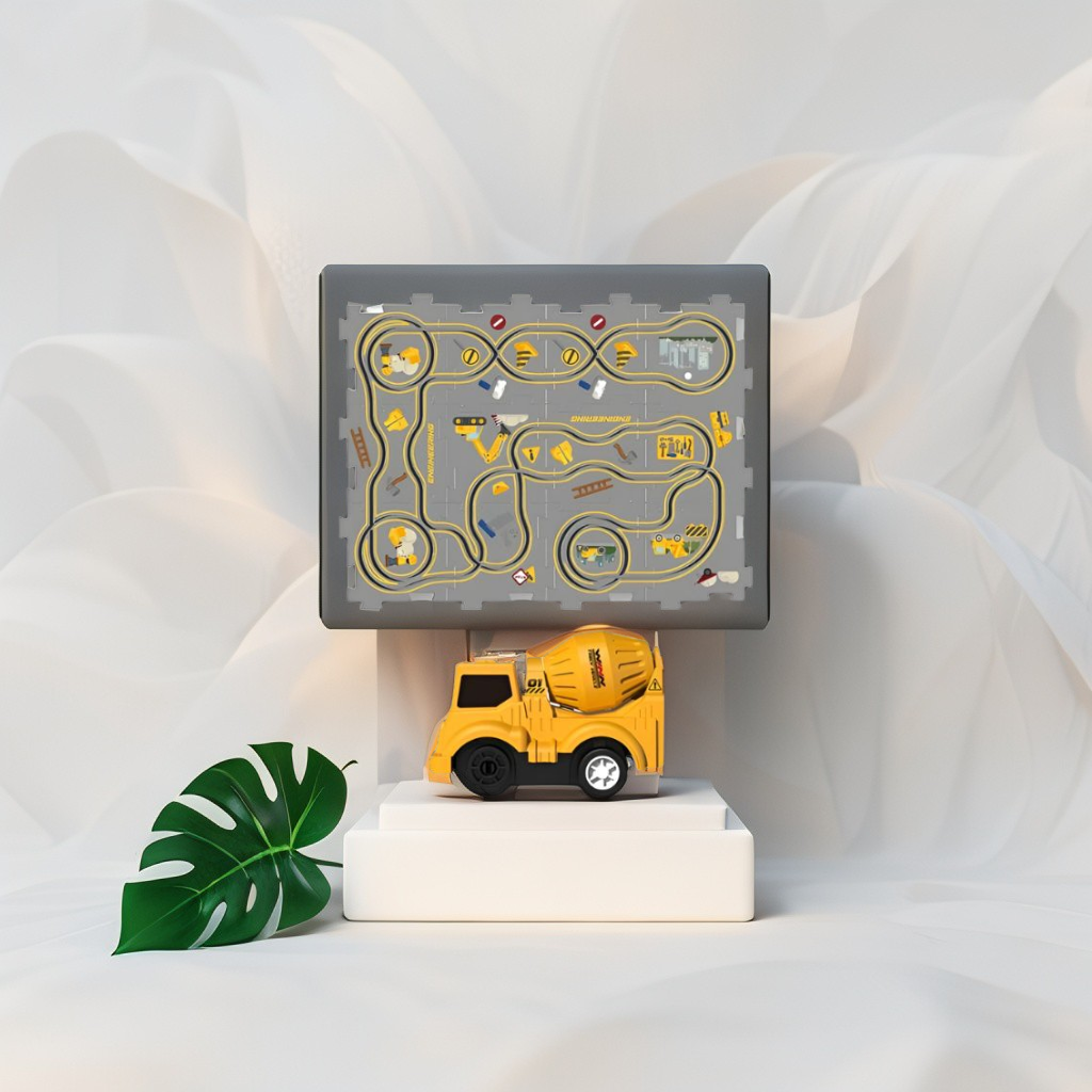 Puzzle Rail Car – Rail Car Track Puzzle Toy for Kids - 4pcs Learning Train Set for Boys & Girls | Educational & Developmental Baby Toys NX12668.