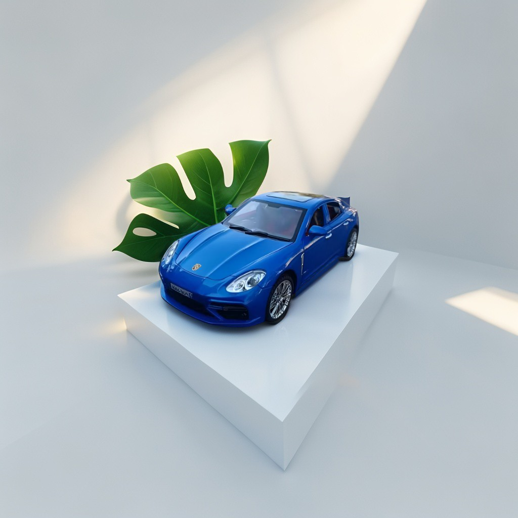 Blue - Porsche Panamera – Diecast Alloy Sports Car | Miniature Toy with Openable Doors for Kids & Collectors - Scale 1:18 - LMI15142