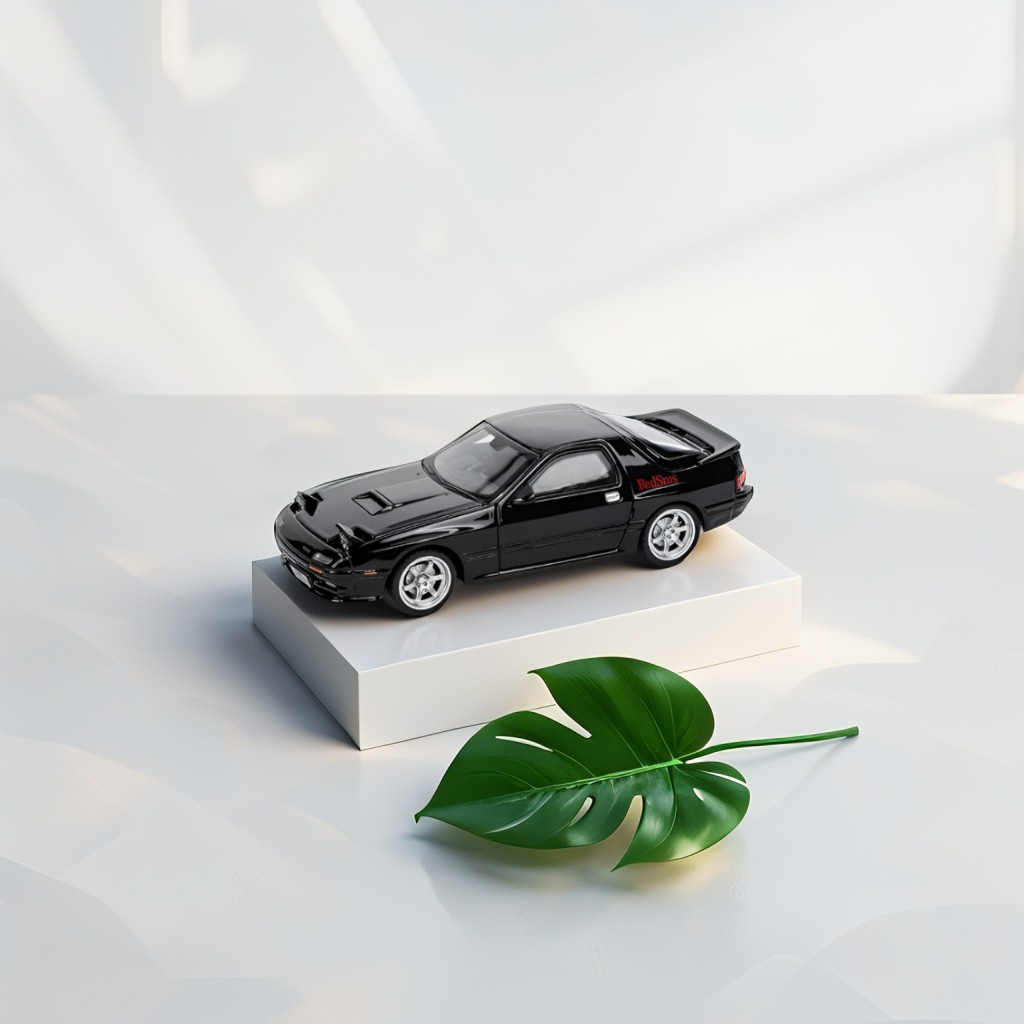 Black - Mazda RX-7 Elite Metal Diecast Car - Scale 1:32 - TV5395