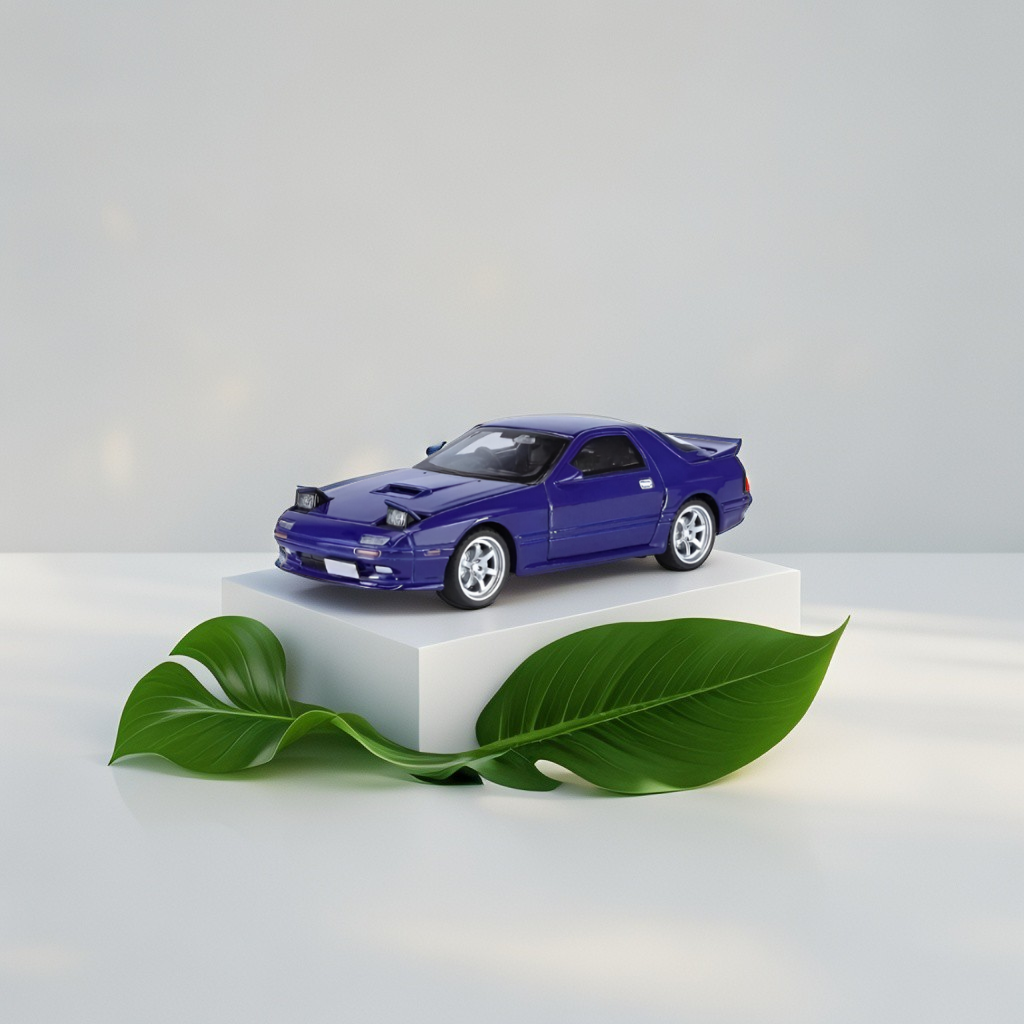 Blue - Mazda RX-7 Elite Metal Diecast Car - Scale 1:32 - TV5395