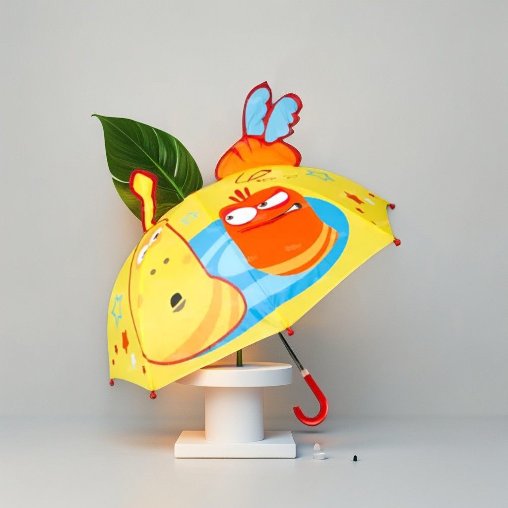 VeggieFun - Kids Cartoon Vegetable Umbrella with Cute Carrot & Potato Design NOV6221.