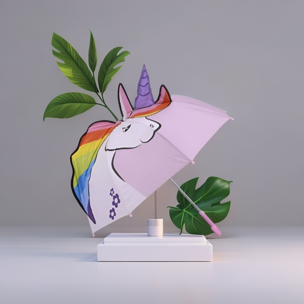 Dreamy Unicorn Kids Umbrella - Vibrant & Reliable Rain Protection for Children NOV6219.
