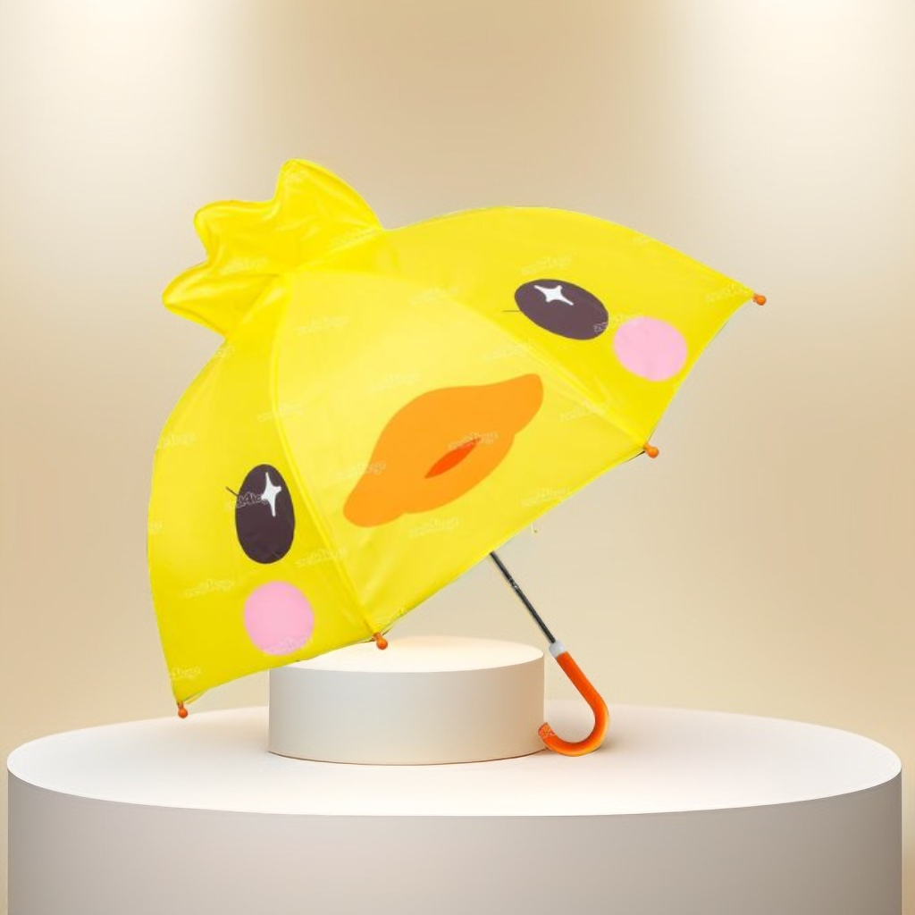Duck Face Umbrella for Kids - Fun & Colorful Rainy Season Companion NOV6219.