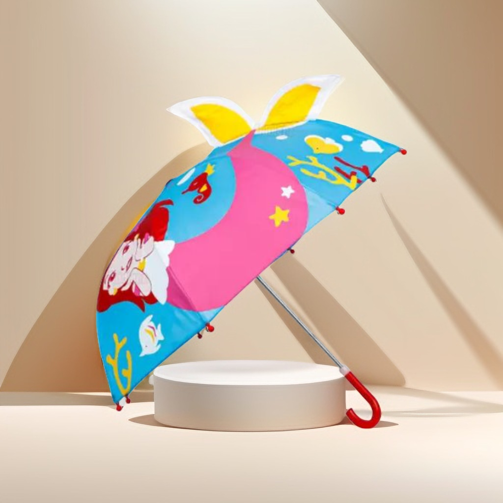 Rainmaid - Mermaid Kids Umbrella | Waterproof, Lightweight & Fun Design for Girls NOV6221.
