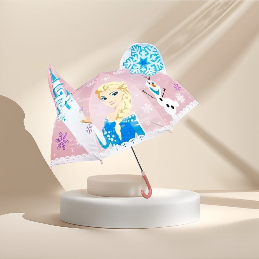 Frozenshade - Frozen Elsa Umbrella for Kids | Waterproof, Lightweight & Safe Rainy Season Umbrella with Princess Design NOV6221.