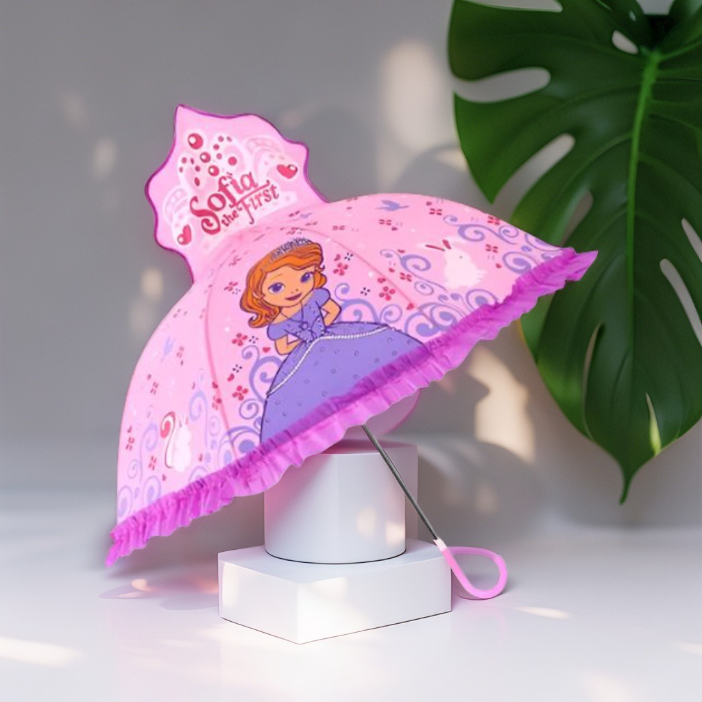 Magical Sofia Princess Umbrella for Kids - 47cm Cute & Colorful Rain Protection NOV9696.