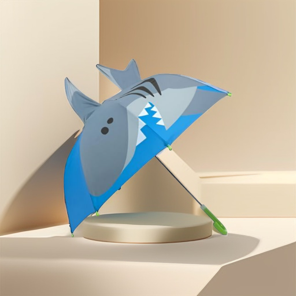 Sharko Kids Umbrella - 47cm Cute Shark Design, Lightweight & Safe for Children NOV9696.