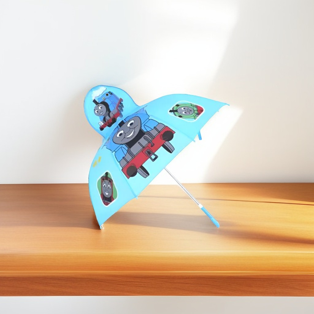 Thomas & Friends Umbrella for Kids - 47cm Colorful Rain Umbrella Featuring Thomas the Tank Engine NOV9696.