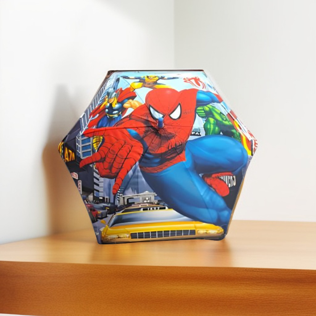 Spider-Man Umbrella for Kids - 50cm Fun & Durable Rain Umbrella for Boys & Girls | Marvel Superhero Design NOV9695.