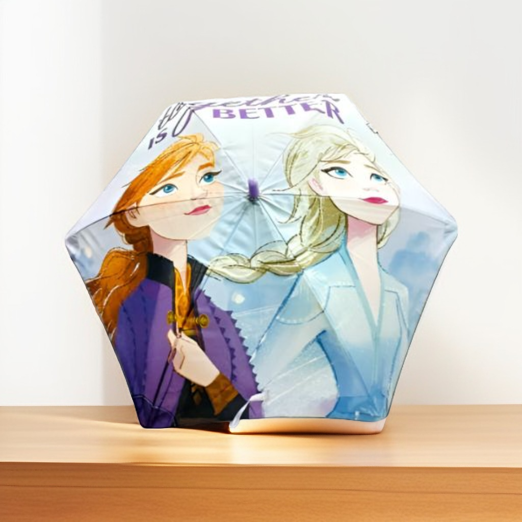 Disney Frozen Sisters Kids Umbrella – 50 cm Elsa & Anna Printed Umbrella for Girls NOV9695.