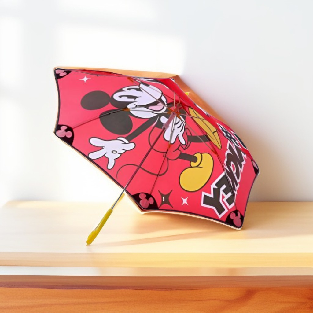 Mickey Umbrella for Kids - 50cm Colorful Cartoon Print Umbrella for Boys & Girls NOV9695.