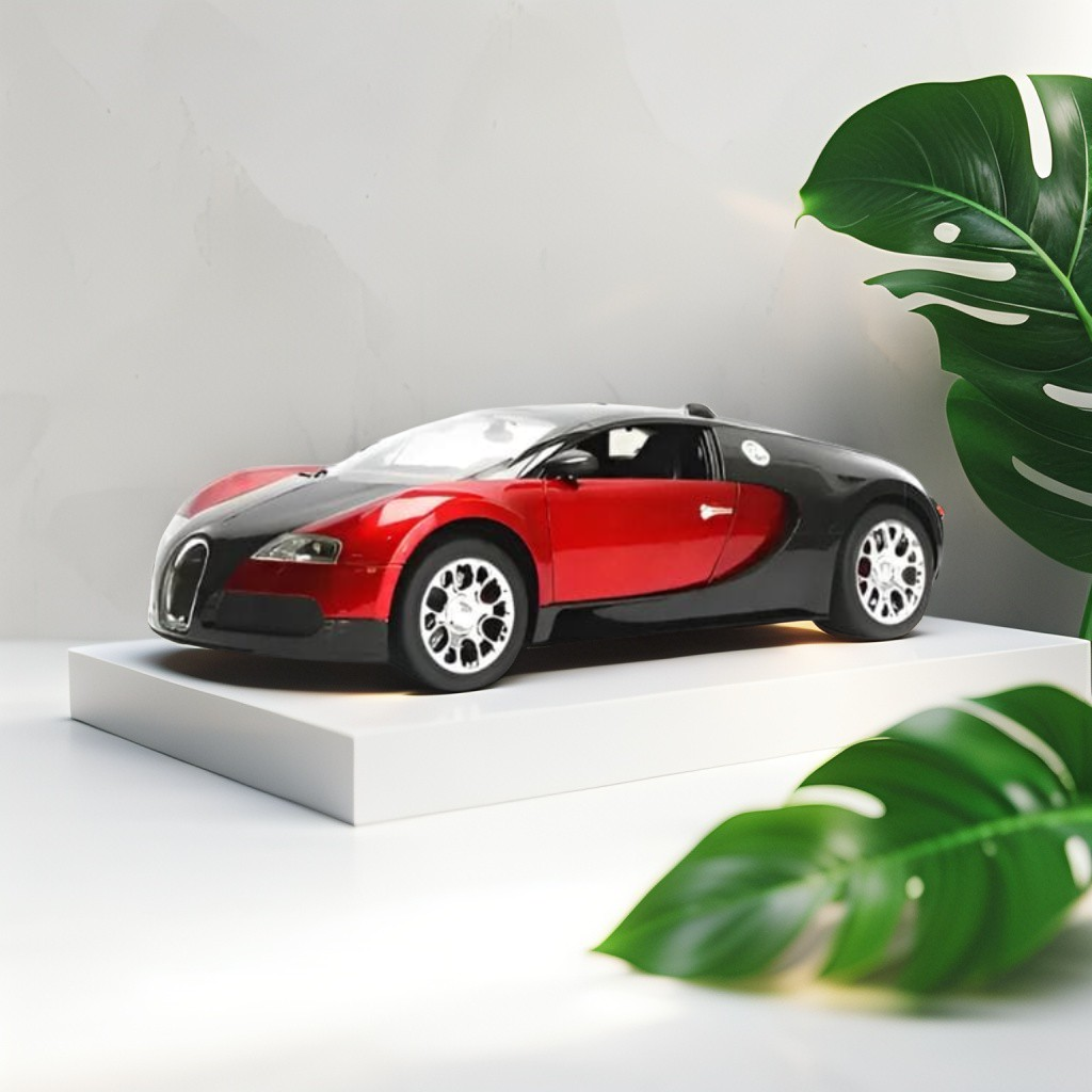 Red - Bugatti Veyron 16.4 Grand Sport RC Car | Remote Control High-Speed Electric Toy Car for Kids.